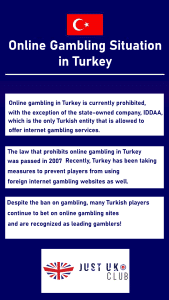 Online Gambling Situation in Turkey justuk
